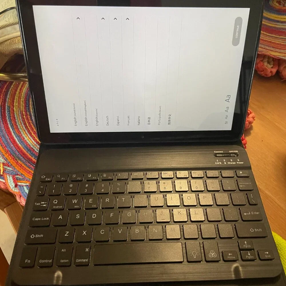 Tablet and keyboard with cover